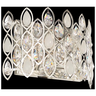 Wall Sconces Allegri Prive Firenze Clear Silver Firenze Clear Indoor 028721-014-FR001 0720062283097 Wall Sconce Silver Casual Luxury Indoor 
