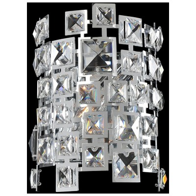 Wall Sconces Allegri Dolo Firenze Clear Chrome Firenze Clear Indoor 028920-010-FR001 0720062278598 Wall Sconce Art Deco Modern Indoor 