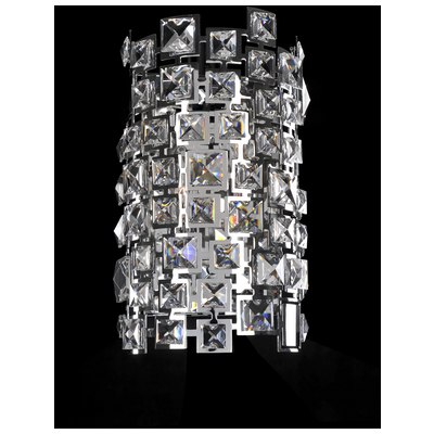 Wall Sconces Allegri Dolo Firenze Clear Chrome Firenze Clear Indoor 028921-010-FR001 0720062278604 Wall Sconce Art Deco Modern Indoor 