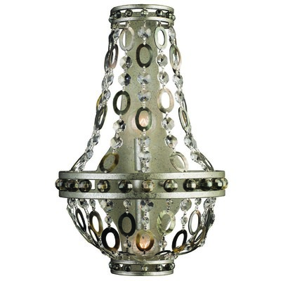 Wall Sconces Allegri Lucia Vintage Silver Leaf N/A Indoor 029921-042 0720062296097 Wall Sconce Silver Naturally Inspired SCONCE Indoor 