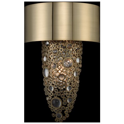 Wall Sconces Allegri Ciottolo Firenze Clear Brushed Champagne Gold Firenze Clear Indoor 034220-038-FR001 0720062360033 Wall Sconce Gold Modern SCONCE Indoor 