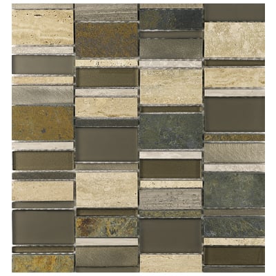 Mosaic Tile and Decorative Til Altto Glass S5007 Mosaic Complete Vanity Sets 