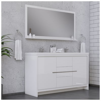 Bathroom Vanities Alya Sortino White AB-MD660D-W 608650305799 Vanity with Top Double Sink Vanities 50-70 White Complete Vanity Sets 25 