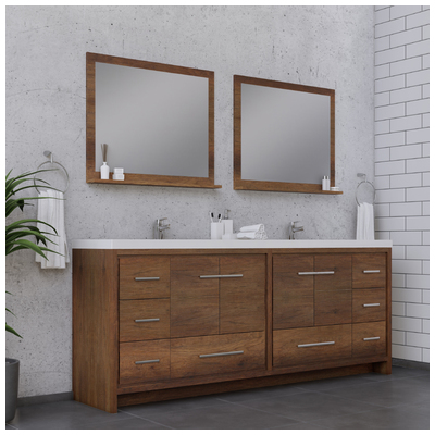 Bathroom Vanities Alya Sortino Rosewood AB-MD684-RW 608650305843 Vanity with Top Double Sink Vanities 70-90 Light Brown Complete Vanity Sets 25 