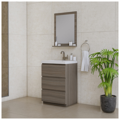 Alya Bathroom Vanities, Under 30, gray, Complete Vanity Sets, Vanity with Top, 608650305898, AB-MOA24-G