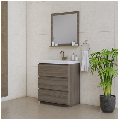 Bathroom Vanities Alya Paterno Gray AB-MOA30-G 608650305928 Vanity with Top Under 30 gray Complete Vanity Sets 25 