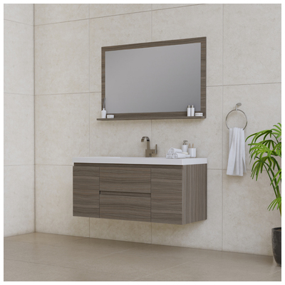 Bathroom Vanities Alya Paterno Gray AB-MOF48-G 608650306253 Vanity with Top 40-50 gray Wall Mount Vanities Complete Vanity Sets 25 