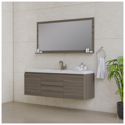Alya Bathroom Vanities, Single Sink Vanities, 50-70, gray, Wall Mount Vanities, Complete Vanity Sets, Vanity with Top, 608650306284, AB-MOF60S-G