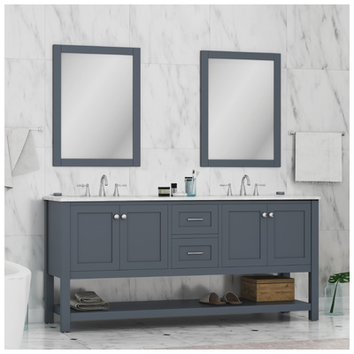 Alya Bathroom Vanities, Double Sink Vanities, 70-90, gray, Complete Vanity Sets, Vanity with Top, 608650305164, HE-102-72D-G-CWMT