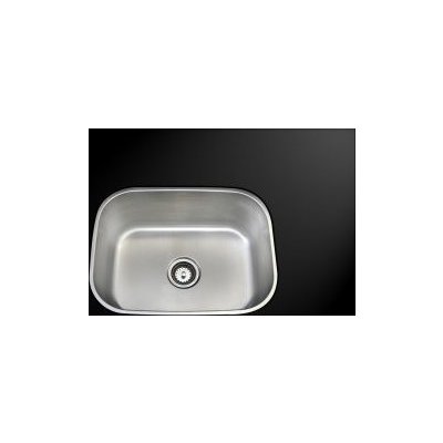 Single Bowl Sinks AmeriSink AS 106 Single Bowl Kitchen Sink Undermount Brushed Chrome Metal Steel Tit 
