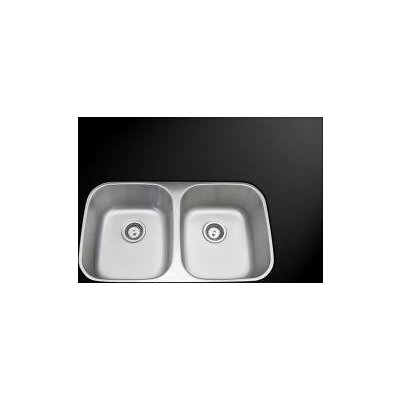 Double Bowl Sinks AmeriSink AS 122 Double Bowl Kitchen Sink Brushed Metal STAINLESS STEEL Undermount Complete Vanity Sets 