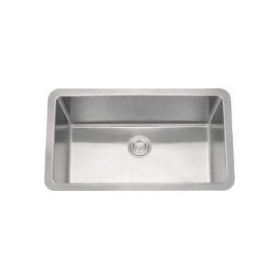 Single Bowl Sinks AmeriSink AS 140 Single Bowl Kitchen Sink Undermount Brushed Chrome Metal Steel Tit 