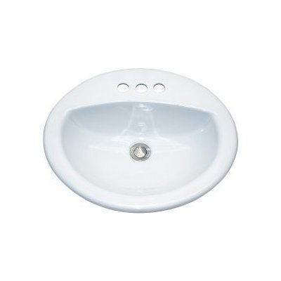 Bathroom Vanity Sinks AmeriSink AS 2104 Bathroom Vanity Sink Whitesnow Porcelain Sinks with Faucets with Faucet 3 Hole 4-In Spread 4 centerset Complete Vanity Sets 