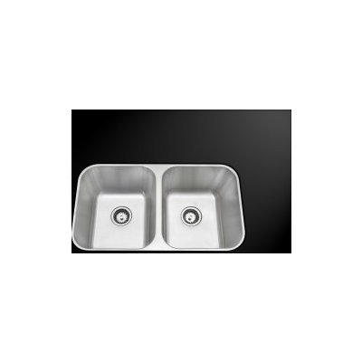 Double Bowl Sinks AmeriSink AS 301 Double Bowl Kitchen Sink Brushed Metal STAINLESS STEEL Undermount Complete Vanity Sets 
