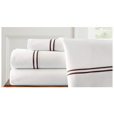 Amrapur Sheets and Sheet Sets, Whitesnow, Double,Queen, Sheet set, Cotton,Polyester,Poylester, 55% Cotton/45% polyester, 645470131269, 11000DMG-CHO-QN
