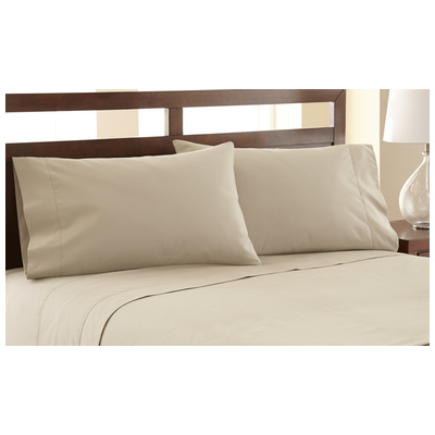 Amrapur Sheets and Sheet Sets, beige cream beige ivory sand nude, Queen, Sheet set, Cotton,Polyester,Poylester, 55% Cotton/45% polyester, 645470121864, 11200SDF-BGE-QN