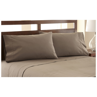 Sheets and Sheet Sets Amrapur Symphony Collection 55% Cotton/45% polyester 11200SDF-KHK-QN 645470121741 Queen Sheet set Cotton Polyester Poylester 