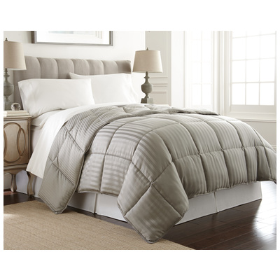 Comforters Amrapur The hotel collection by PCT 100% Microfiber 1DBYDWNG-GRY-KG 645470164533 GrayGrey King Microfiber Polyester 