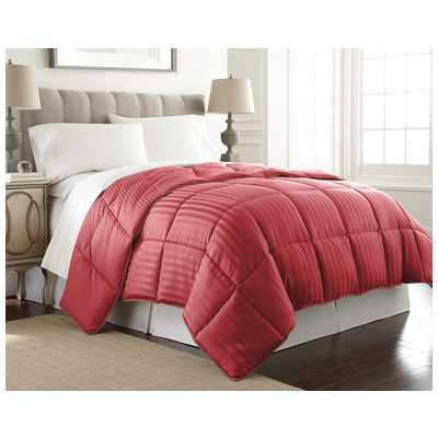 Comforters Amrapur The hotel collection by PCT 100% Microfiber 1DBYDWNG-RBY-KG 645470164564 RedBurgundyruby King Microfiber Polyester 