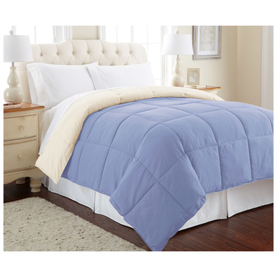 Amrapur Comforters, BluenavytealturquioseindigoaquaSeafoamCreambeigeivorysandnude, Twin, Microfiber,Polyester, 100% Microfiber, 645470181219, 2DWNCMFG-BLC-TN