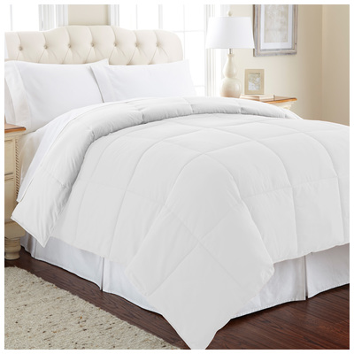 Comforters Amrapur Sanctuary 100% Microfiber 2DWNCMFG-WHT-TN 645470143897 Whitesnow Twin Microfiber Polyester 
