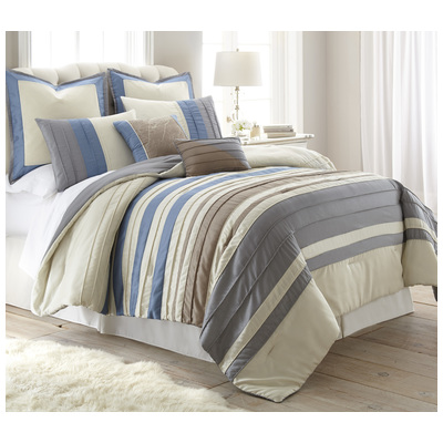Comforters Amrapur PCT Home Collection 100% Microfiber 38EBJQCF-PNL-CK 645470168890 King Microfiber Polyester 