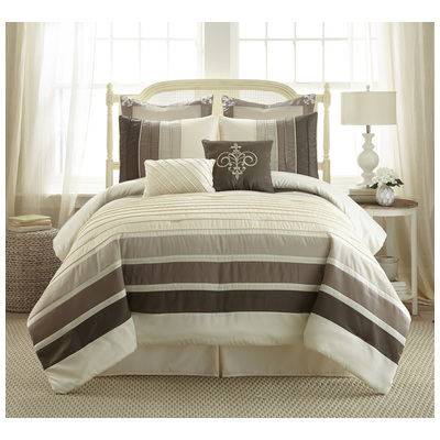 Comforters Amrapur PCT Home Collection 100% Microfiber 38EBJQCF-RUE-KG 645470168913 King Microfiber Polyester 