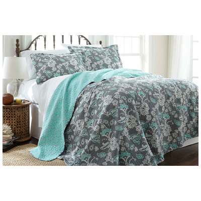 Quilts-Bedspreads and Coverlet Amrapur Sanctuary by PCT 100% Cotton Fabric 3CTNQLTG-AGN-TN 645470152219 Twin Cotton Quilt & Sham Quilt and 