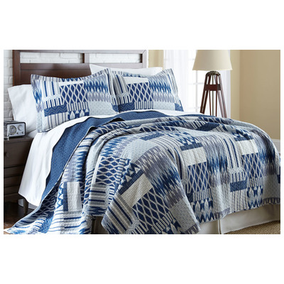 Amrapur Quilts-Bedspreads and Coverlets, King, Cotton, 100% Cotton Fabric, 645470147611, 3CTNQLTG-AUB-KG