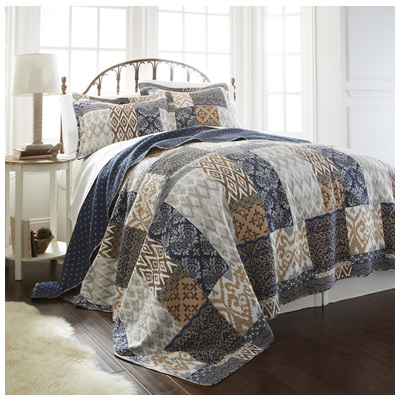 Amrapur Quilts-Bedspreads and Coverlets, King, Cotton, 100% Cotton Fabric, 645470157962, 3CTNQLTG-LUR-KG