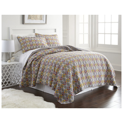 Quilts-Bedspreads and Coverlet Amrapur Sanctuary by PCT 100% Cotton Fabric 3CTNQLTG-PSY-TN 645470191133 Twin Cotton Quilt & Sham Quilt and 