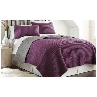 Amrapur Quilts-Bedspreads and Coverlets, Silver, King, Microfiber,Polyester, 100% Microfiber, 645470178356, 3CVTCVSG-VVS-KG
