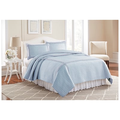 Quilts-Bedspreads and Coverlet Amrapur Sanctuary by PCT 100% Microfiber 3MFFRMQG-BLU-FQ 645470158563 Aqua Blue navy teal turquiose Full DoubleQueen Microfiber Polyester 