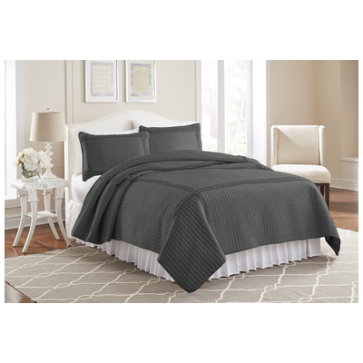 Amrapur Quilts-Bedspreads and Coverlets, King, Microfiber,Polyester, 100% Microfiber, 645470158600, 3MFFRMQG-CHR-KG