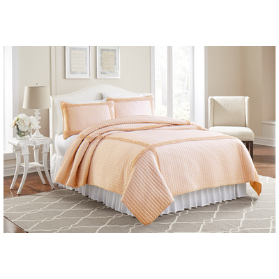 Amrapur Quilts-Bedspreads and Coverlets, Full,DoubleQueen, Microfiber,Polyester  , 100% Microfiber, 645470158655, 3MFFRMQG-PCH-FQ