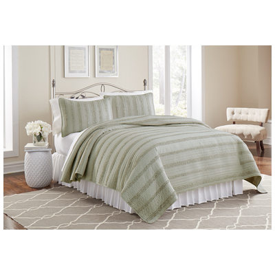 Quilts-Bedspreads and Coverlet Amrapur Sanctuary by PCT 100% Microfiber 3MFRFWVG-TPE-KG 645470158877 Taupe King Microfiber Polyester 