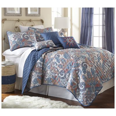 Amrapur Quilts-Bedspreads and Coverlets, Queen, Microfiber,Polyester  ,Quilt & Sham,Quilt and shams, 100% Microfiber, 645470141626, 3QLT6STG-ARC-QN