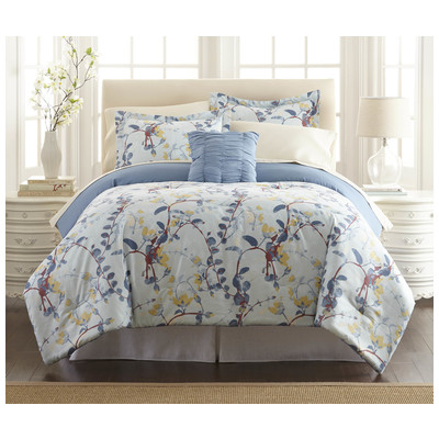 Comforters Amrapur Allure 100% Polyester fabric 200 gsm 4BNB68RG-LCA-QN 645470171128 Queen Microfiber Polyester 