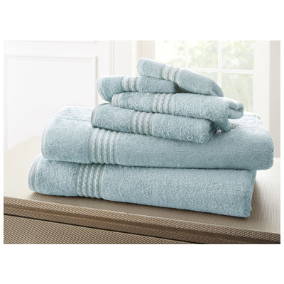 Towels Amrapur Spa Collection Made with combed 65% Bamboo by 56BMBTLG-BLU-ST 645470162348 Bluenavytealturquioseindigoaqu Bamboo Cotton Bath Hand Set 
