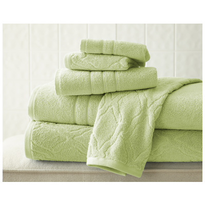 Towels Amrapur The Casablanca collection 100% Cotton 56CHNTLG-SGE-ST 645470162485 Cotton Bath Hand Set 