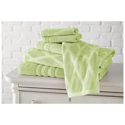 Towels Amrapur The Casablanca collection 100% Cotton 56DMDTLG-SGE-ST 645470162560 Cotton Bath Hand Set 