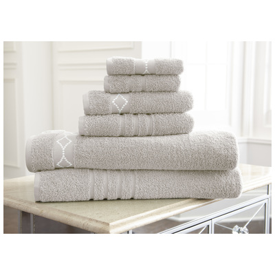 Towels Amrapur Jewel Tone 100% Cotton 56EMDOTS-GRY-ST 645470163321 CreambeigeivorysandnudeGrayGre Cotton Bath Hand 