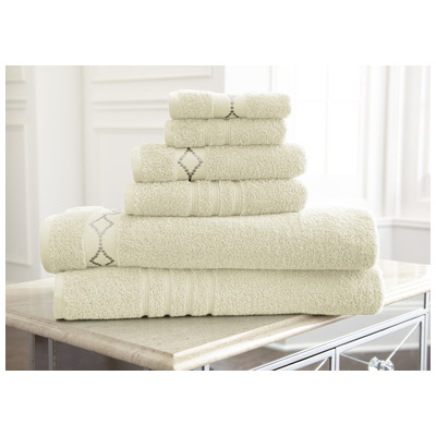 Towels Amrapur Jewel Tone 100% Cotton 56EMDOTS-IVY-ST 645470163307 CreambeigeivorysandnudeGrayGre Cotton Bath Hand 