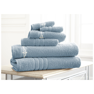 Towels Amrapur Jewel Tone 100% Cotton 56EMFLSG-BLU-ST 645470163437 Bluenavytealturquioseindigoaqu Cotton Bath Hand 