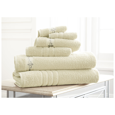 Towels Amrapur Jewel Tone 100% Cotton 56EMFLSG-IVY-ST 645470163383 CreambeigeivorysandnudeGrayGre Cotton Bath Hand 