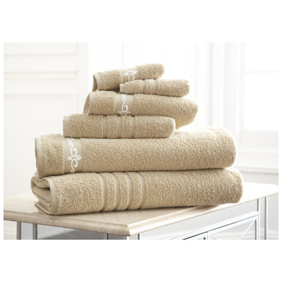 Towels Amrapur Jewel Tone 100% Cotton 56EMFLSG-TPE-ST 645470163390 Creambeigeivorysandnude Cotton Bath Hand 