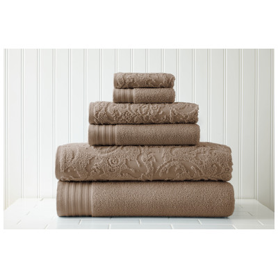 Towels Amrapur The Casablanca collection 100% Cotton 56JACQLS-MOC-ST 645470132174 Cotton Bath Hand Set 