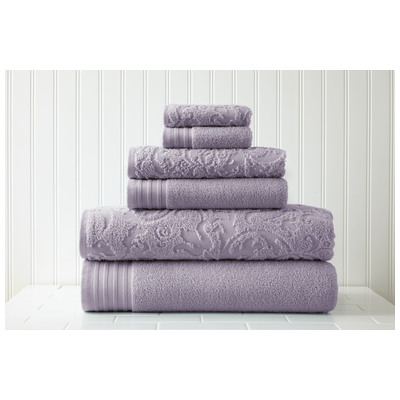 Towels Amrapur The Casablanca collection 100% Cotton 56JACQLS-VIO-ST 645470132204 Cotton Bath Hand Set 