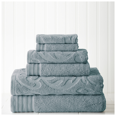 Towels Amrapur Casablanca 100% Cotton 56JACQMS-BLU-ST 645470132112 Bluenavytealturquioseindigoaqu Cotton Bath Hand Set 