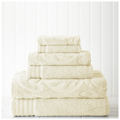 Towels Amrapur Casablanca 100% Cotton 56JACQMS-IVY-ST 645470132068 Creambeigeivorysandnude Cotton Bath Hand Set 